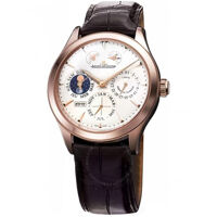 Đồng hồ nam Jaeger LeCoultre Master Eight Days Beige Dial Perpetual Calendar 18kt Rose Gold Men's Watch Q1612420