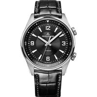 Đồng hồ nam Jaeger LeCoultre Polaris Black Dial Automatic Men's Leather Watch Q9008470