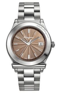 Đồng hồ nam Salvatore Ferragamo Men's 1898 Brown Dial Stainless Steel Date Watch, 40mm FF3050013