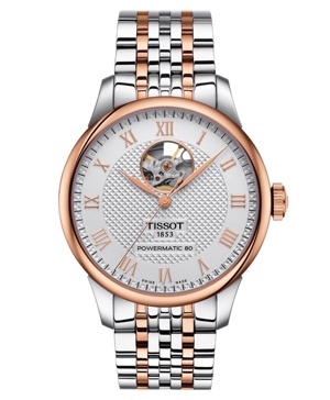 Đồng hồ nam Tissot Lelocle Powermatic 80 Open Heart Demi T006.407.22.033.02 size 39.3mm