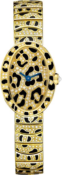 Đồng hồ nữ Cartier Baignoire HPI00961 Panther 18K Enamel Diamonds