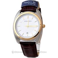 Đồng hồ nữ dây da Romanson TL1269MCWH