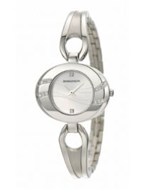 Đồng hồ nữ dây thép không gỉ Romanson Quartz RM0391QLWWH - màu BK/ WH