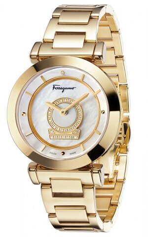 Đồng hồ nữ Salvatore Ferragamo FQ4150013 Minuetto Gold-Plated Stainless Steel Watch