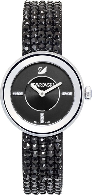 Đồng hồ nữ Swarovski Women's 'Piazza Mini' Crystal Black Stainless Steel Watch, 30mm 1183491