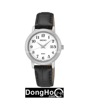 Đồng hồ nữ dây da Seiko Quartz SUR823P1