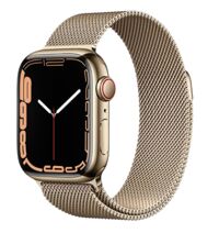 Đồng hồ thông minh Apple Watch Series 7 - 41mm, 4G, viền thép milanese