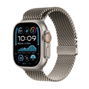 Đồng hồ thông minh Apple Watch Ultra 2 2024 GPS + Cellular - 49mm, viền titanium dây Milanese