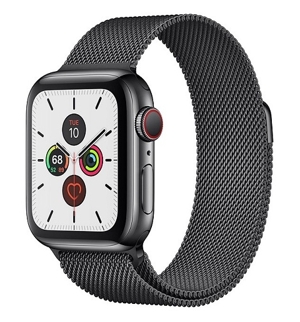 Đồng hồ thông minh Apple Watch S5 (Series 5) - 40mm, viền thép dây thép