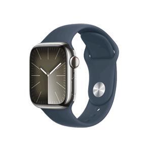 Đồng hồ thông minh Apple Watch S9 LTE 45mm viền thép không gỉ dây silicone