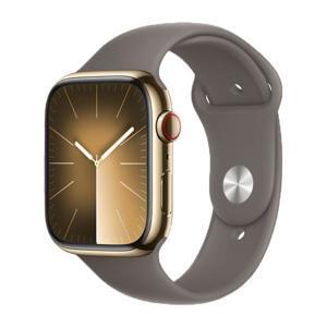 Đồng hồ thông minh Apple Watch S9 LTE 45mm viền thép không gỉ dây silicone