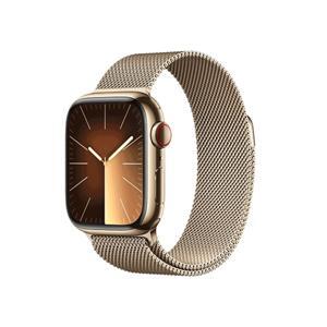 Đồng hồ thông minh Apple Watch S9 LTE 41mm viền thép không gỉ dây thép