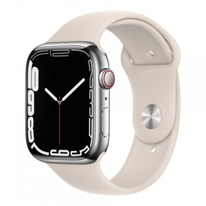 Đồng hồ thông minh Apple Watch Series 7 - 41mm, 4G, viền thép dây cao su