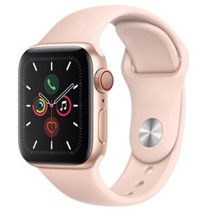 Đồng hồ thông minh Apple Watch S5 LTE (Series 5 LTE) - 44mm, viền nhôm dây cao su