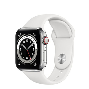 Đồng hồ thông minh Apple Watch Series 6 GPS + Cellular 44mm - Viền thép dây cao su