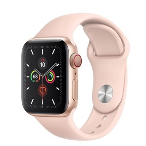 Đồng hồ thông minh Apple Watch Series 5 LTE  - 44mm, viền thép dây cao su