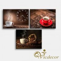 Đồng hồ tranh Coffe đậm đà Vicdecor DHT0220