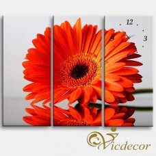 Đồng hồ tranh Hoa cúc huyền ảo Vicdecor DHT0051