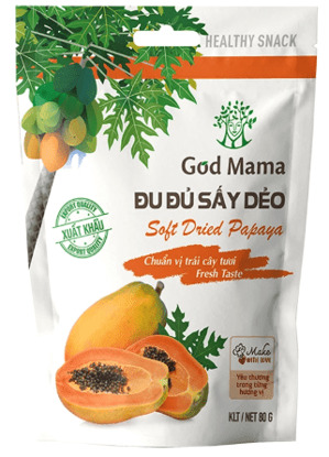 Đu đủ sấy dẻo God Mama 80G