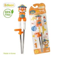 Đũa inox tập ăn Edison hình Pororo