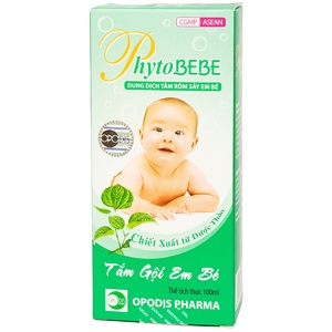 Dung dịch tắm rôm sảy em bé phyto bebe opodis 250ml