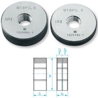 Dưỡng đo ren ngoài M2 x P0.4 Niigata GRIR2-0204