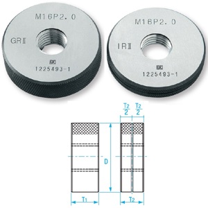 Dưỡng đo ren ngoài M2 x P0.4 Niigata GRIR2-0204