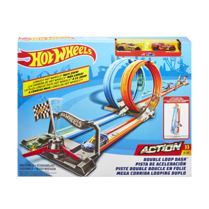 Đường đua xoắn kép siêu tốc xếp gọn Hot Wheels GFH85