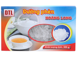 Đường phèn hạt to Hoàng Long hộp 500g