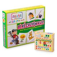 Bộ cờ Domino và Bé kể chuyện hay Edugames