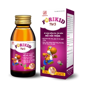 Forikid TW3 giúp kích thích tiêu hóa giúp ăn ngon miệng Chai 125ml