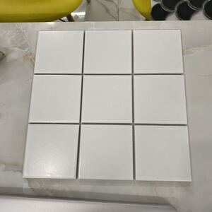 Gạch thẻ vuông trắng mờ phẳng 20x20