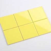 Gạch thẻ vuông vàng bóng phẳng 10x10