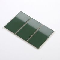 Gạch thẻ xanh rêu bóng phẳng