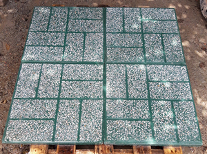 Gạch vỉa hè Terrazzo 40x40 xanh xám