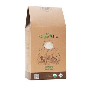 Gạo Japonica hữu cơ Orga Gro hộp 1 kg
