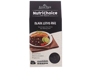 Gạo tím than Lotus Rice NutriChoice hộp 0,5kg