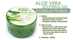 Gel dưỡng da ALoe Vera Smoothing Gel 3W Clinic 100%