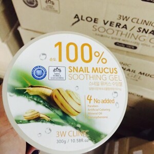 Gel dưỡng da ốc sên 3W Clinic Snail Mucus Soothing Gel 300g