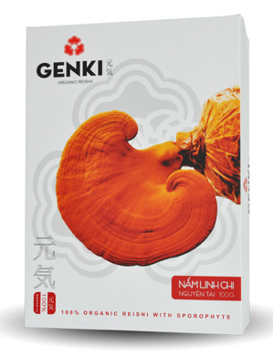 Nấm linh chi nguyên tai cao cấp GENKI 100g