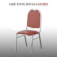 Ghế dựa inox Hwata cố định mặt simili GCD22