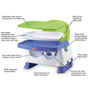 Ghế ngồi ăn 3 khay Fisher Price 393