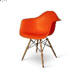 Ghế nhựa có tay chân gỗ đan Eames MKC-JM6