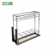 Giá gia vị inox 304 nan dẹt BossEU BS304.125GS