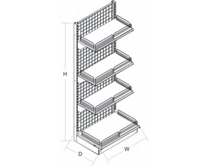 Giá kệ siêu thị Hòa Phát GST3-K2M