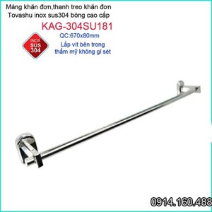 Giá treo khăn inox Tovashu KAG-304SU181