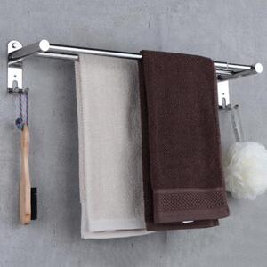 Giá vắt, treo khăn kép inox Towel Bar HA4618-2