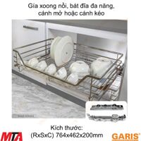 Giá xoong nồi bát đĩa đa năng Garis GD04.80E