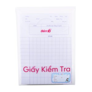 Giấy kiểm tra Điểm 10 TP-GKT04 - 5 ô ly vuông