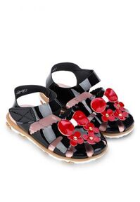 Giày sandal rọ bé gái đính nơ và hoa AZ79 SBB080001